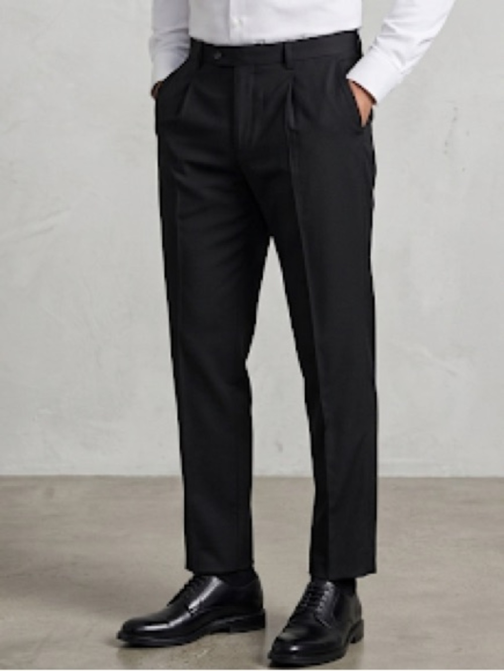 Zara Black Men's Dress Trousers - Straight Tailored Cut
